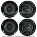 4) New  KFC-1666S 6.5 Inch 600 Watt 2-Way Car Audio Door Coaxial Speakers